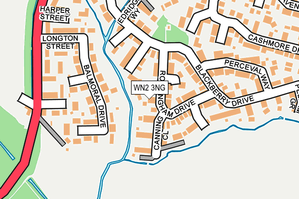 WN2 3NG map - OS OpenMap – Local (Ordnance Survey)