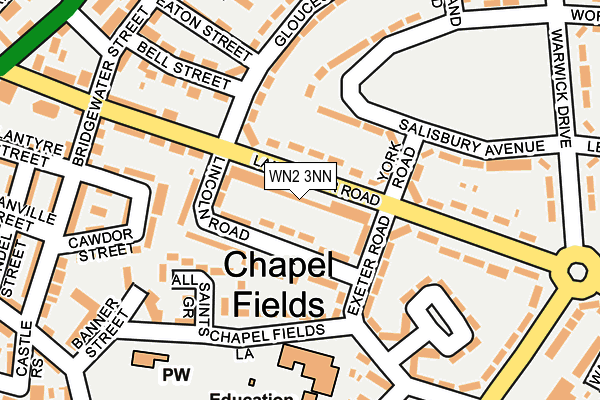 WN2 3NN map - OS OpenMap – Local (Ordnance Survey)