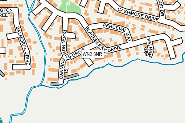 WN2 3NR map - OS OpenMap – Local (Ordnance Survey)