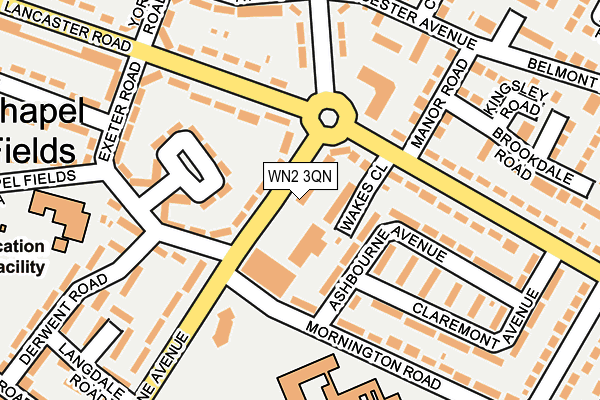 WN2 3QN map - OS OpenMap – Local (Ordnance Survey)