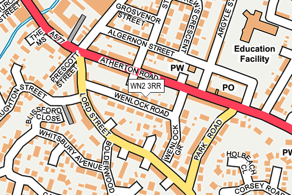 WN2 3RR map - OS OpenMap – Local (Ordnance Survey)