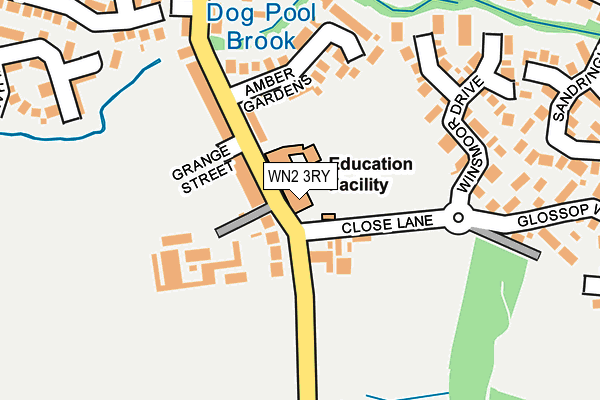 WN2 3RY map - OS OpenMap – Local (Ordnance Survey)