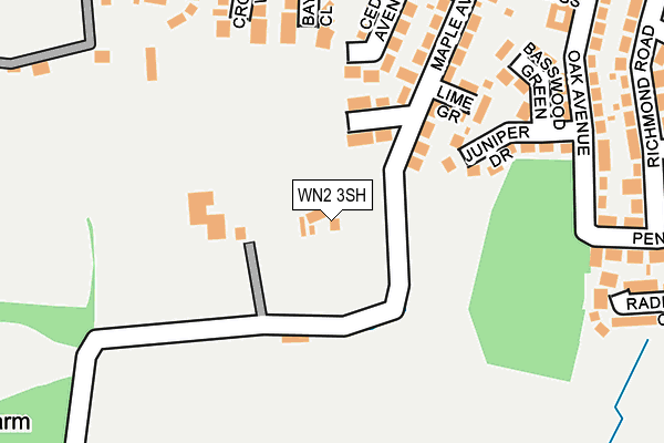 WN2 3SH map - OS OpenMap – Local (Ordnance Survey)