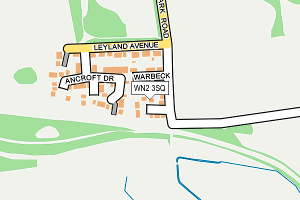 WN2 3SQ map - OS OpenMap – Local (Ordnance Survey)