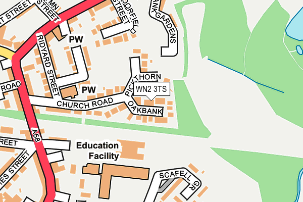 WN2 3TS map - OS OpenMap – Local (Ordnance Survey)