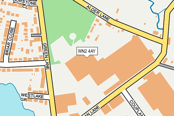 WN2 4AY map - OS OpenMap – Local (Ordnance Survey)