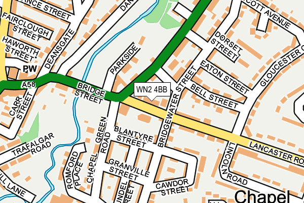 WN2 4BB map - OS OpenMap – Local (Ordnance Survey)