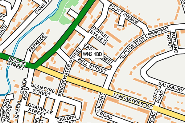 WN2 4BD map - OS OpenMap – Local (Ordnance Survey)