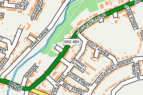 WN2 4BH map - OS OpenMap – Local (Ordnance Survey)