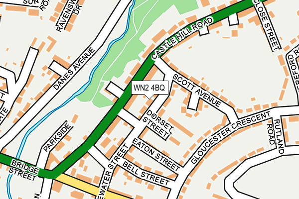 WN2 4BQ map - OS OpenMap – Local (Ordnance Survey)