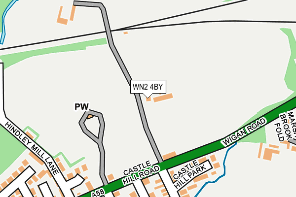 WN2 4BY map - OS OpenMap – Local (Ordnance Survey)