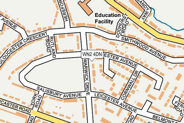 WN2 4DN map - OS OpenMap – Local (Ordnance Survey)
