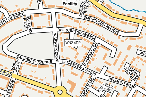 WN2 4DP map - OS OpenMap – Local (Ordnance Survey)