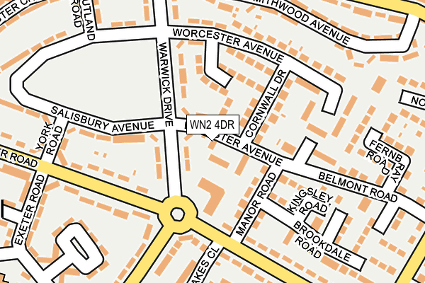 WN2 4DR map - OS OpenMap – Local (Ordnance Survey)