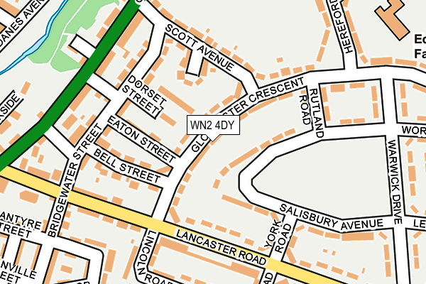 WN2 4DY map - OS OpenMap – Local (Ordnance Survey)
