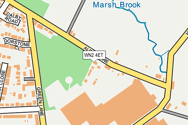 WN2 4ET map - OS OpenMap – Local (Ordnance Survey)