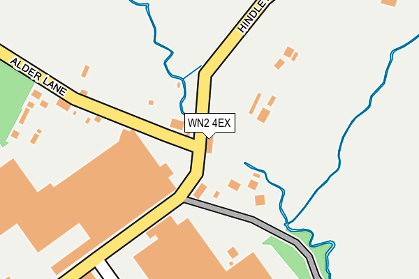 WN2 4EX map - OS OpenMap – Local (Ordnance Survey)