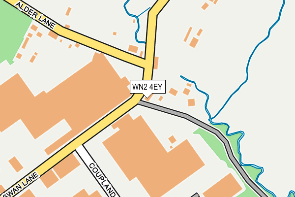 WN2 4EY map - OS OpenMap – Local (Ordnance Survey)