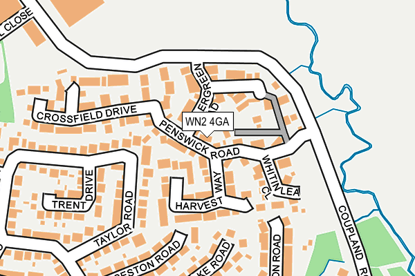 WN2 4GA map - OS OpenMap – Local (Ordnance Survey)