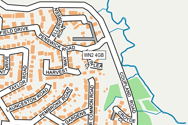 WN2 4GB map - OS OpenMap – Local (Ordnance Survey)