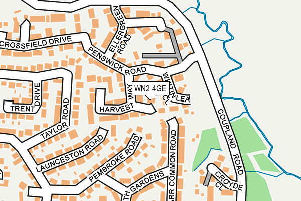 WN2 4GE map - OS OpenMap – Local (Ordnance Survey)