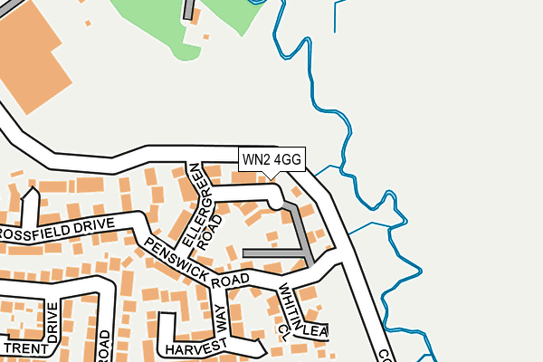 WN2 4GG map - OS OpenMap – Local (Ordnance Survey)