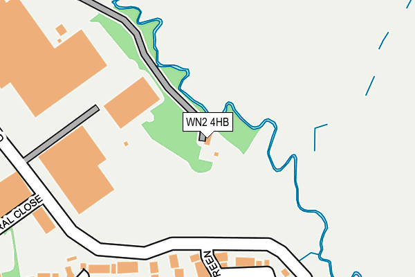 WN2 4HB map - OS OpenMap – Local (Ordnance Survey)