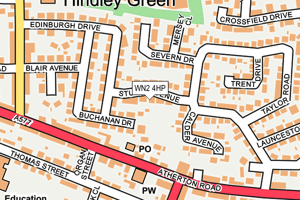 WN2 4HP map - OS OpenMap – Local (Ordnance Survey)