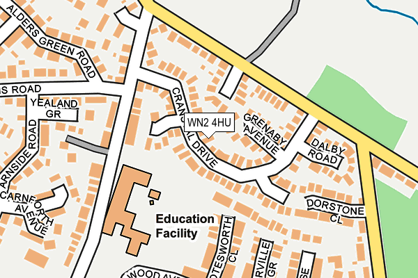 WN2 4HU map - OS OpenMap – Local (Ordnance Survey)