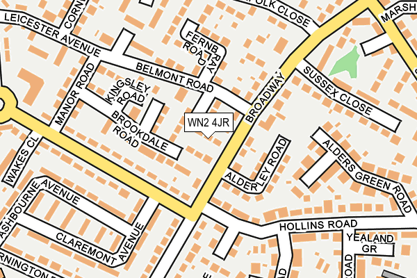 WN2 4JR map - OS OpenMap – Local (Ordnance Survey)