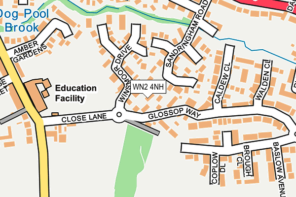 WN2 4NH map - OS OpenMap – Local (Ordnance Survey)