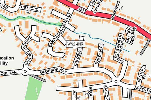 WN2 4NR map - OS OpenMap – Local (Ordnance Survey)