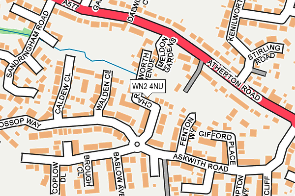 WN2 4NU map - OS OpenMap – Local (Ordnance Survey)