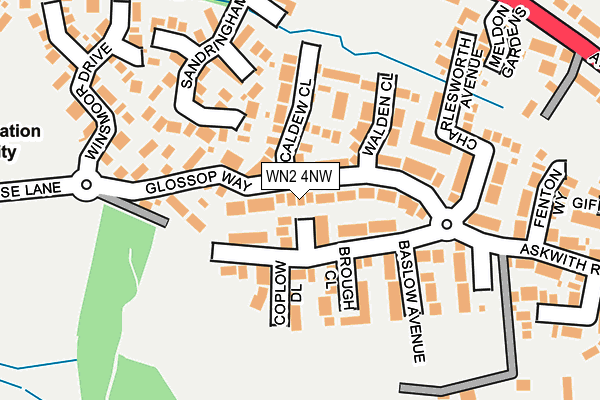 Map of HINDLEY PROPERTIES LIMITED at local scale