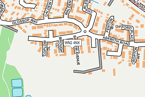 WN2 4NX map - OS OpenMap – Local (Ordnance Survey)