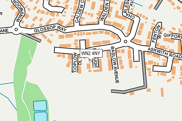 WN2 4NY map - OS OpenMap – Local (Ordnance Survey)