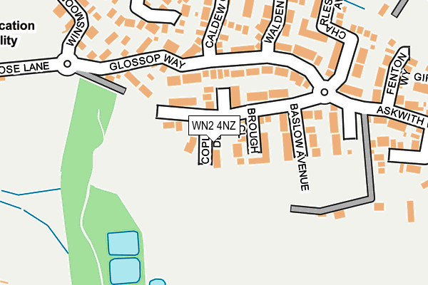 WN2 4NZ map - OS OpenMap – Local (Ordnance Survey)