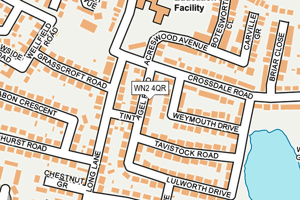 WN2 4QR map - OS OpenMap – Local (Ordnance Survey)