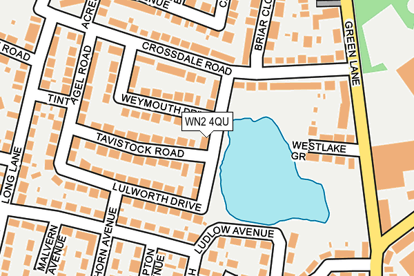 WN2 4QU map - OS OpenMap – Local (Ordnance Survey)