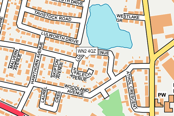 WN2 4QZ map - OS OpenMap – Local (Ordnance Survey)