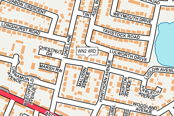 WN2 4RD map - OS OpenMap – Local (Ordnance Survey)