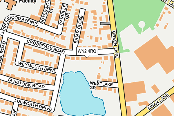WN2 4RQ map - OS OpenMap – Local (Ordnance Survey)
