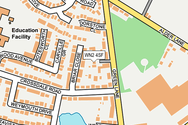 WN2 4SF map - OS OpenMap – Local (Ordnance Survey)