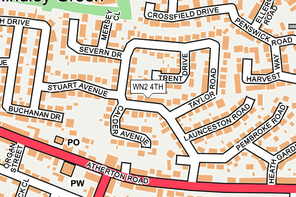 WN2 4TH map - OS OpenMap – Local (Ordnance Survey)