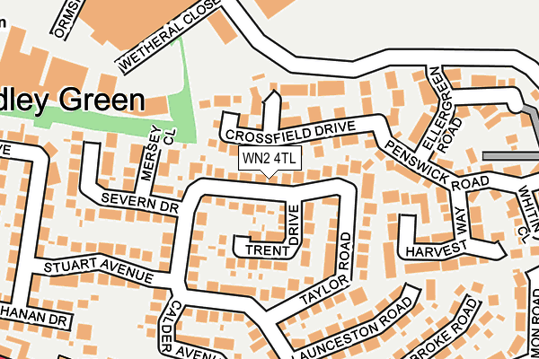 WN2 4TL map - OS OpenMap – Local (Ordnance Survey)
