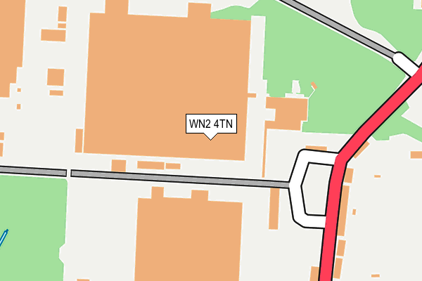 WN2 4TN map - OS OpenMap – Local (Ordnance Survey)