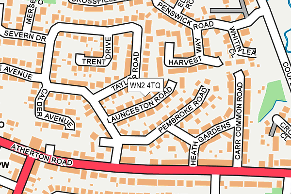 WN2 4TQ map - OS OpenMap – Local (Ordnance Survey)