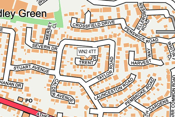 WN2 4TT map - OS OpenMap – Local (Ordnance Survey)