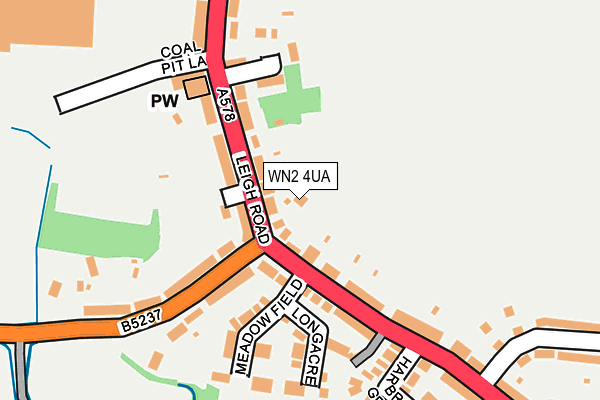 WN2 4UA map - OS OpenMap – Local (Ordnance Survey)