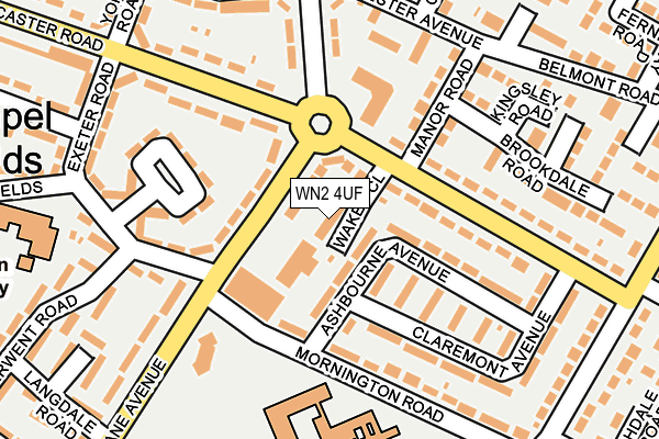 WN2 4UF map - OS OpenMap – Local (Ordnance Survey)